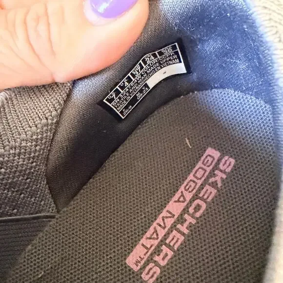 Skechers GOwalk Classic Danyl Gray Pink Sneakers Women 7 Slip On Comfort - Picture 7 of 10